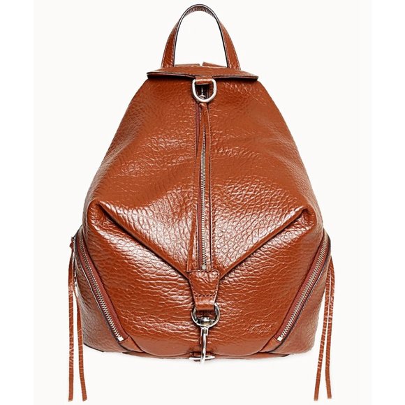 Rebecca Minkoff Handbags - NWT Rebecca Minkoff Julian Large Leather Backpack Dark Luggage BROWN Authentic